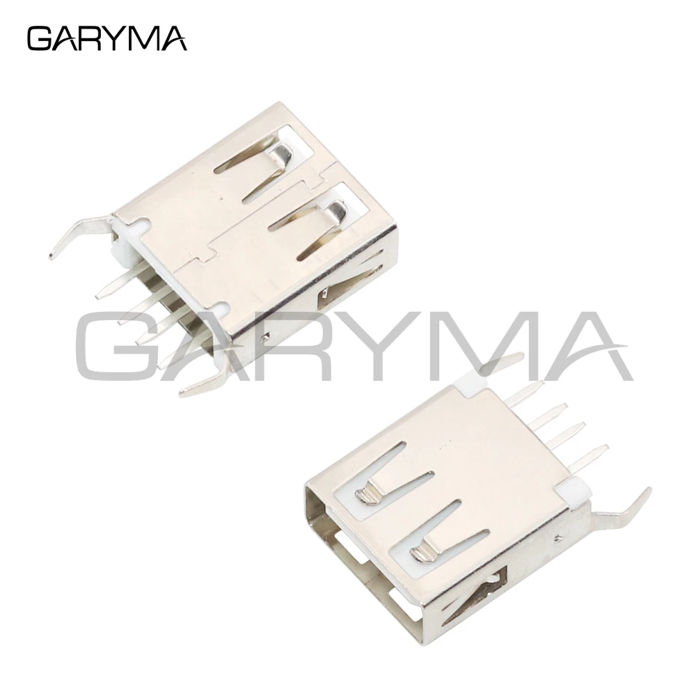 10 قطعة USB 2.0 أنثى طبقة مزدوجة 90/180 درجة DIP مستقيم العمودي بيند موصل PCB جبل المقبس لتقوم بها بنفسك شقة تهمة التوصيل جاك