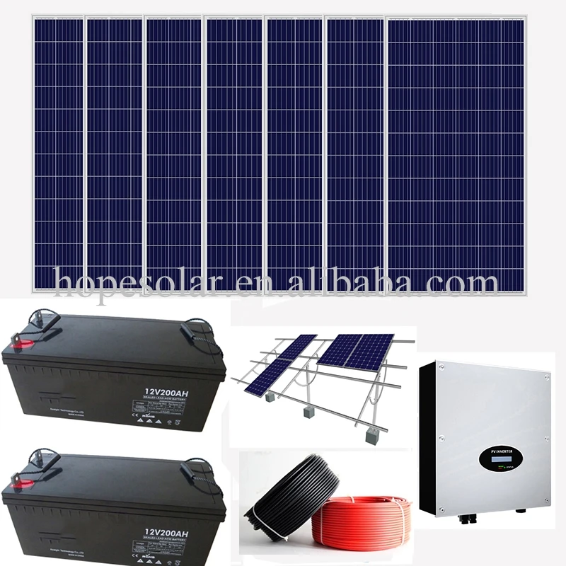 40kW Solar Power System Off Grid With Batteries Backup   Energy  Factory Direct Sell