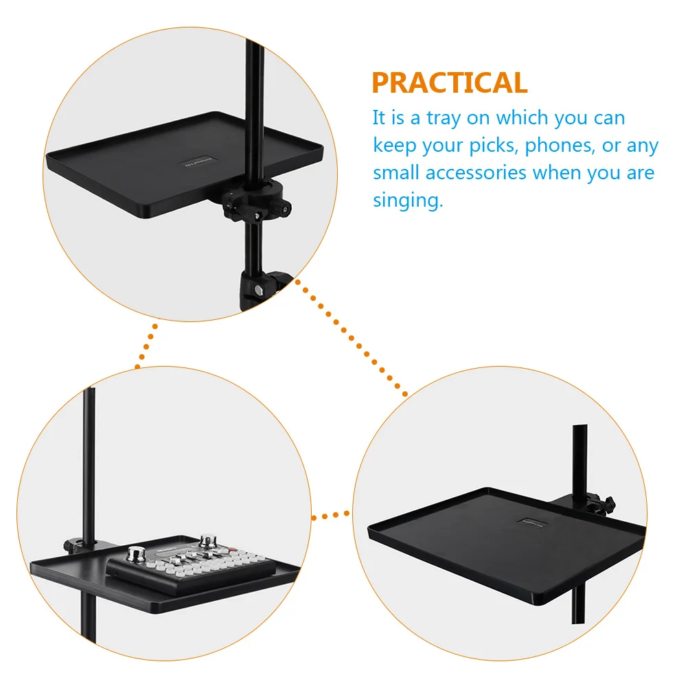 Kunststoff Langlebig Broadcast Regal Mic Stand Tablett Soundkarte Halter Clamp Rack Telefon Kamera Mikrofon Rack Stehen Live Stream