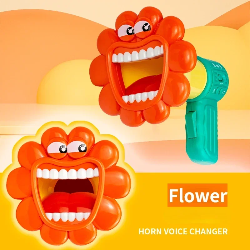 New Big Mouth Funny Megaphone Recording Toy Kids Voice Changer Children Speaker Hand Mic Vocal Toys Amplifier Recorder