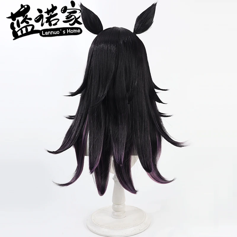 Umamusume Pretty Derby Fenomeno Anime Cosplay Wig Ear Tails Heat Resistant Props Synthetic Hair Halloween Roleplay Party