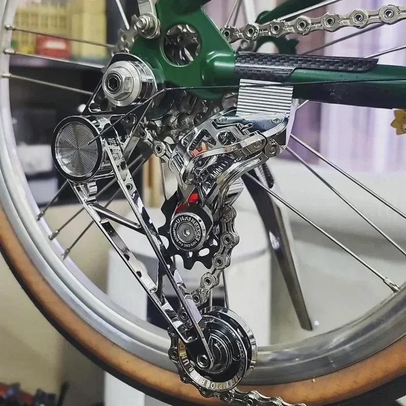 

UnionJack складной велосипед Cline обновленный рычаг переключения передач задний переключатель набор цепей 7 скоростей оригинальная подходит только 176 г для Brompton