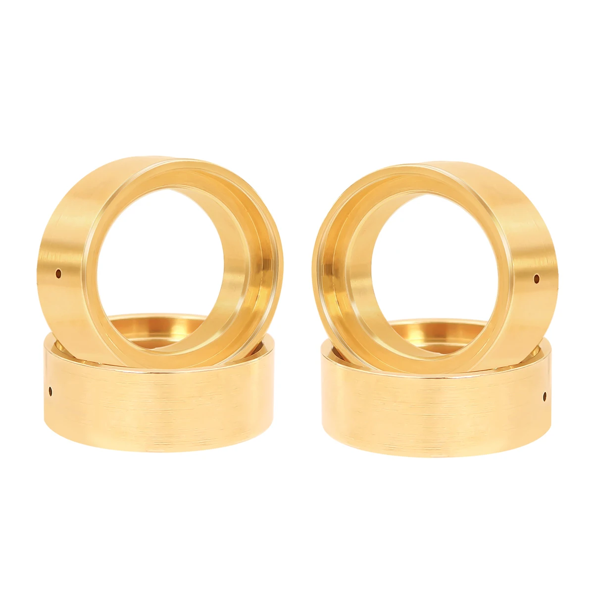 4PCS Brass Beadlock Clamp Wheel Weights Inner Rings For 1/18 RC Crawler TRX4M 9781 Series wheels Tires