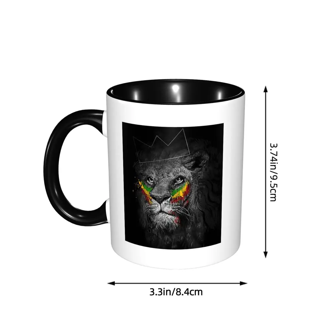 Rastafarian Amaiquina Reggae Rasta Lion Street Skullies Mug Ceramic Coffee Cups Tea Mugs Milk Cup Drinkware Gift for Friends