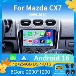Car Radio Android 16 For 2007 2008 2009 2010 2011-2014 MAZDA CX-7 CX7 CX 7 GPS Navigation Multimedia Video Player DSP 4G No 2DIN