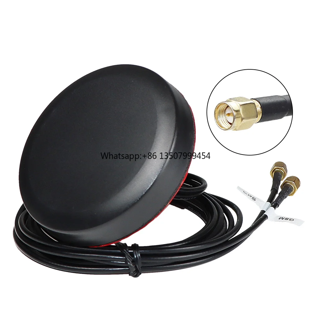 Customizable 2-in-1 GPS+GSM Combination Antenna High Gain Outdoor Omni Directional & Screw Mount Waterproof for Communication