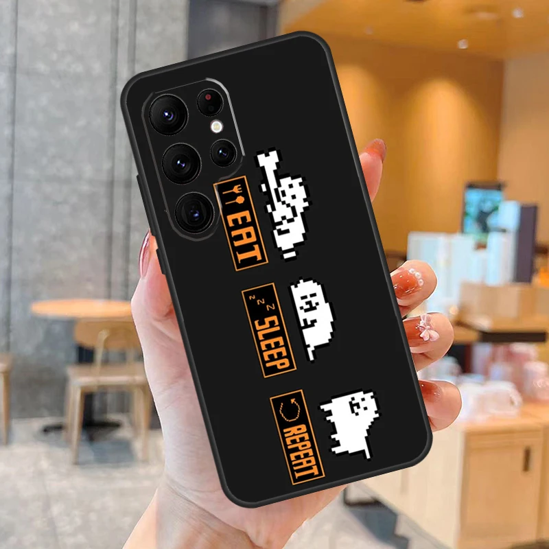 Undertale Annoying Dog Case For Samsung Galaxy S23 S21 S22 Ultra S8 S9 S10 Note10 Plus Note 20 Ultra S20 FE Cover