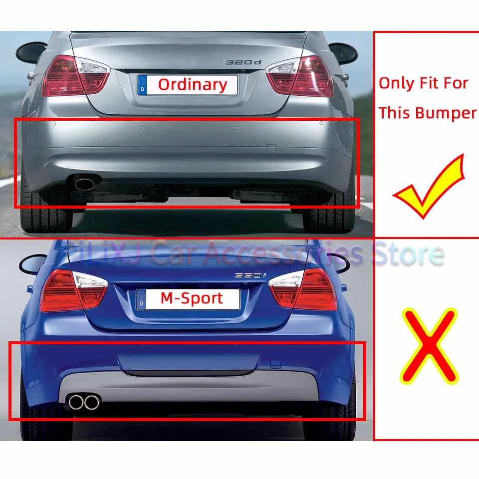 Rear Bumper Towing Hook Cover For BMW 3 E90 320 323 325 328 330 2005-2008 Tow Hitch Trailer Lid Painted Trim Cap Painted