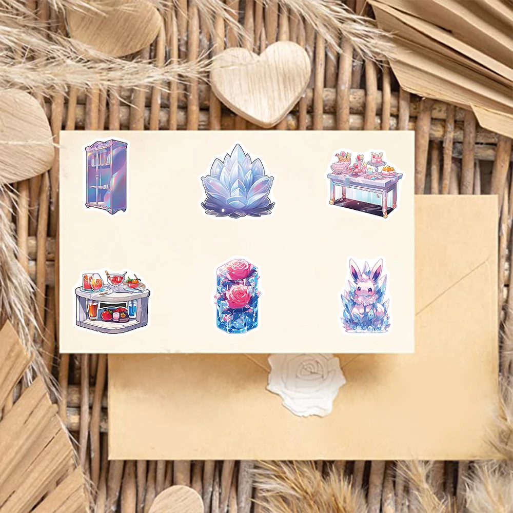 50PCS Ice and Snow World Sticker Personalized Creative Sticker Laptop Computer Motorcycle Phone Guitar Waterproof Sticker Toy