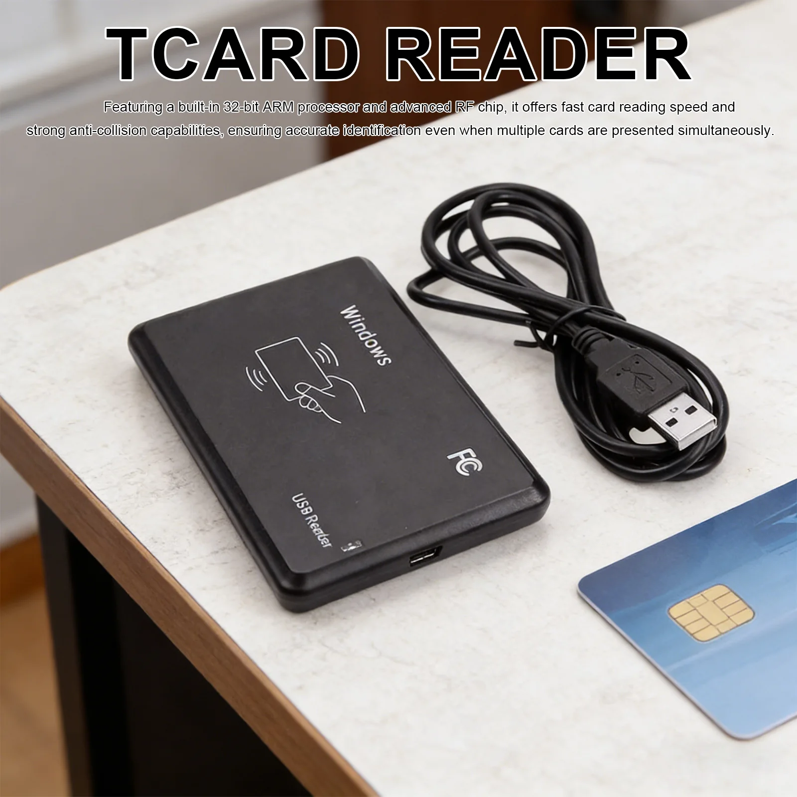 125kHz 13.56MHz Smart RFID Card Issuer USB Driverless Property Authorization Card Reader Contactless Proximity Sensor Readers