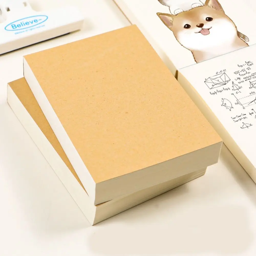 A6 Blank Draft Notebook 252Sheets Thicken Writing Notepad Message Paper Easy to Tear off DIY Office Notebook Office Meeting