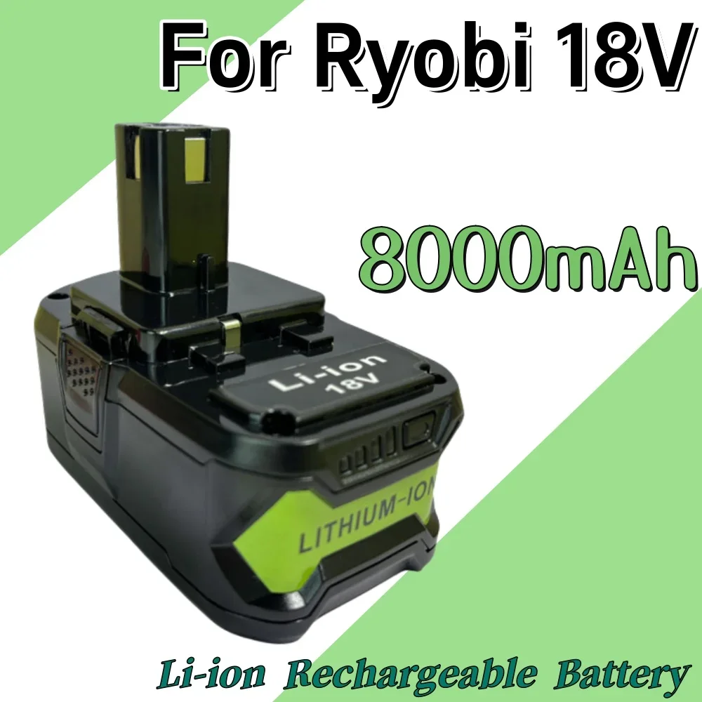 

18V 8.0AH For Ryobi lithium-ion power tool battery suitable cordless power tools