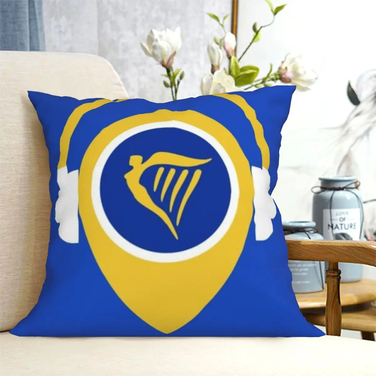 Ryanair Christmas Pillowcase Lantern Christmas Pillow Creative Printing Pillow Home Decoration