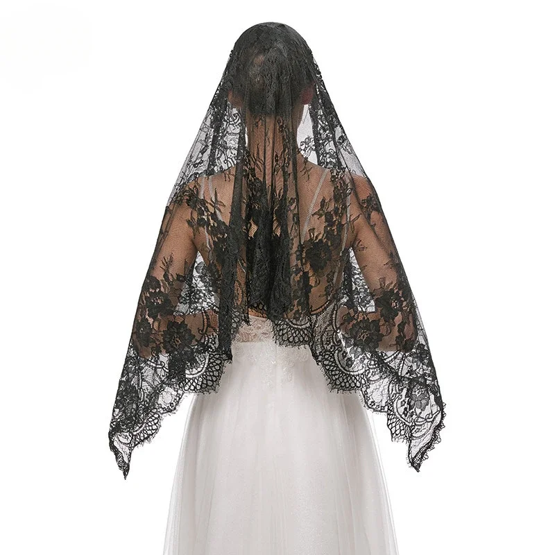 Spanish Pico Mantillas Lace Triangle Veil Wedding Accessories Wholesale