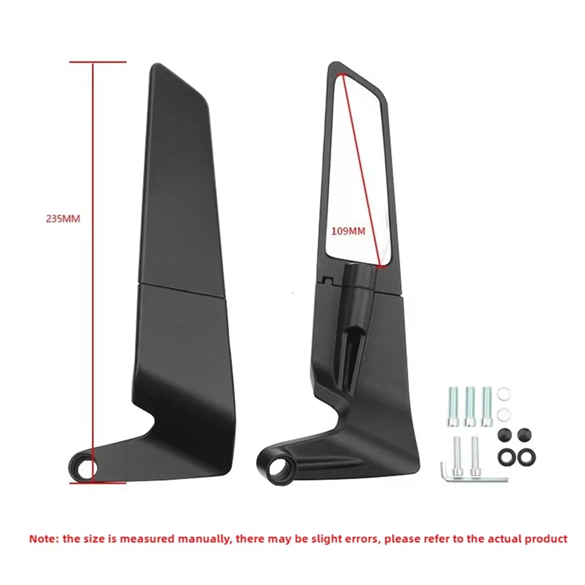 

High-Quality Universal Motorcycle Modified Rearview Mirror Fixed Wing for