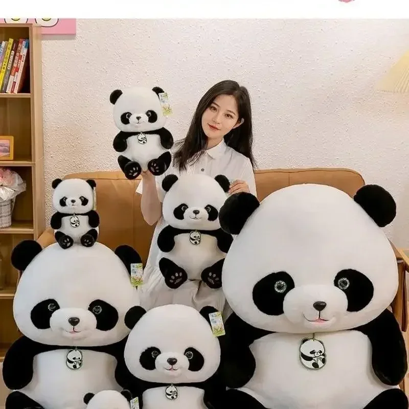 28/36/48/63/85cm Cute Round Fat Panda Plush Toy Kawaii Stuffed Animals Giant Pandas Plushies Doll Anime Soft Kids Toys For Gifts