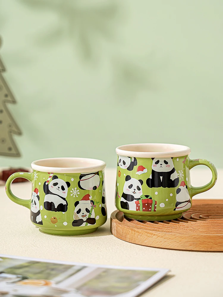 

Кружки Cybil Cisas Panda Cerc, термостойкие кофейные чашки, женские, с милым дизайном животных, универсального назначения