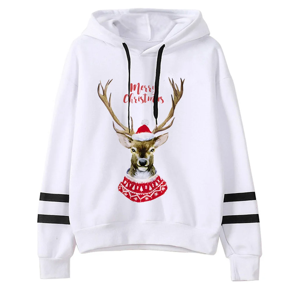 

Christmas hoodie graphic funny athleisure harajuku casual wear patterned female tracksuits hoddie trendy casual wear