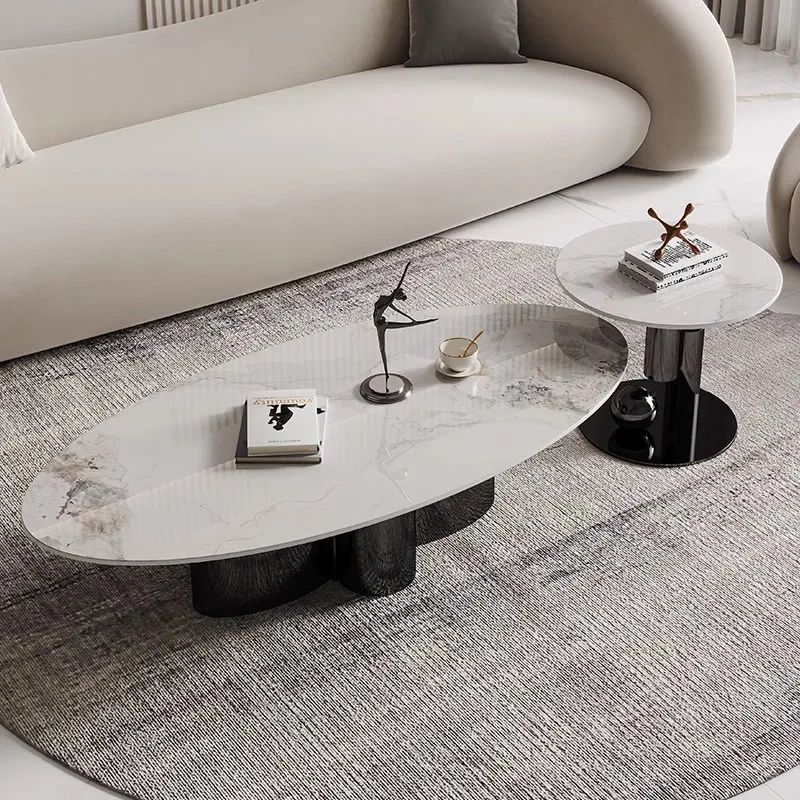 

Итальянские минималистичные журнальные столики Современный дизайнер Высококачественный журнальный столик для гостиной Мебель из нержавеющей стали Escritorios FYCT