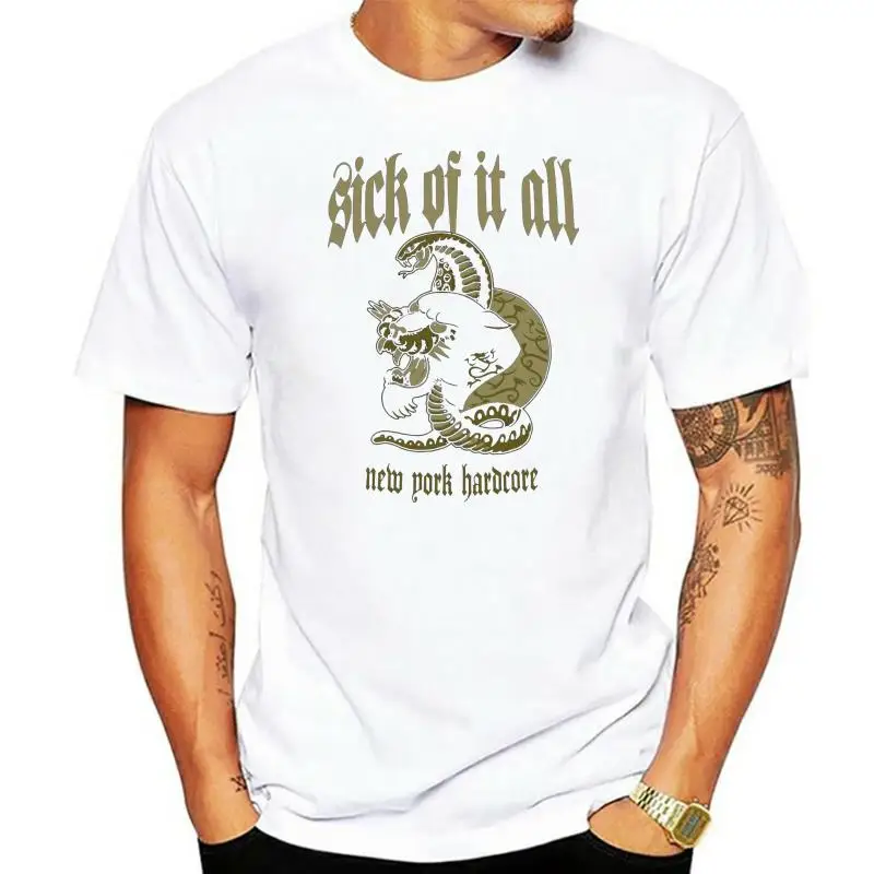 Sick of it all Panther  (Black) T-Shirt-New and Official(1)