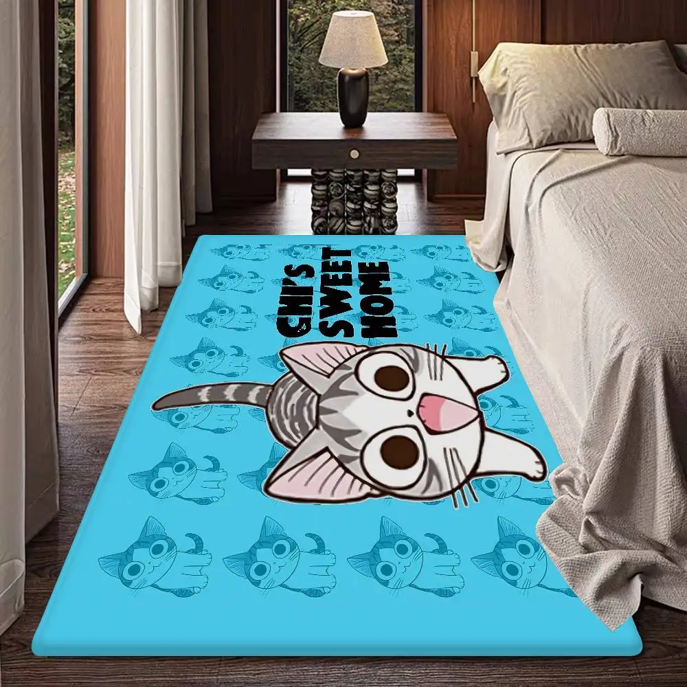 Cat Chis Sweet Home Floor Mat Anti-slip Absorb Water Long Strip Cushion Bedroon Mat Alfombra