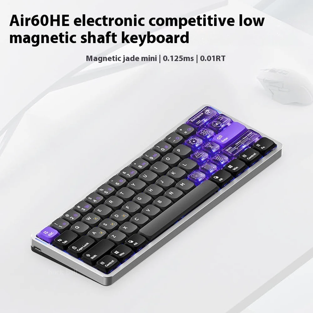 Nuphy Air60 He Magnetic Switch Keyboard 61keys Wired Aluminum Alloy Esports Gaming Keyboard Custom Office Pc Gamer Accessories