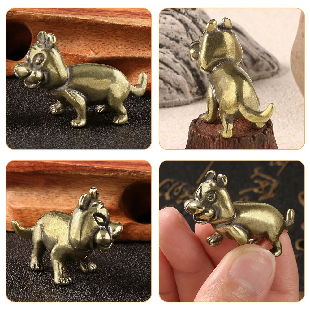 

Retro Brass Tiger Decoration Exquisite Animal Statues Creative Desktop Accessory Unique Gift Brass Tiger Figurine