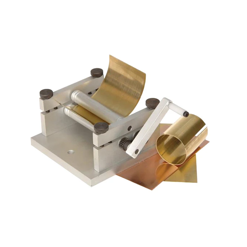 DIY Manual Soft Metal Plate Rolling Machine Soft Metal Sheet Tube Mini Bending Machine S / N: 20013