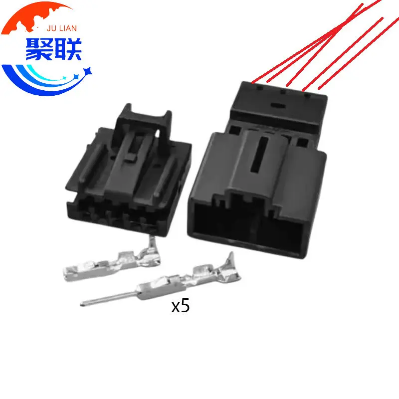 1Set 5Pin 8R0973605 8R0973705 1418778-2 1563569-1 Steering Wheel Connector Plug With Pins For Audi VW 8R0 973 605 8R0 973 705