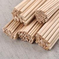 Round Wooden Stick for Crafts Food Ice Lollies and Model Making Cake Dowel DIY Durable Dowel Building Model Woodworking Tool