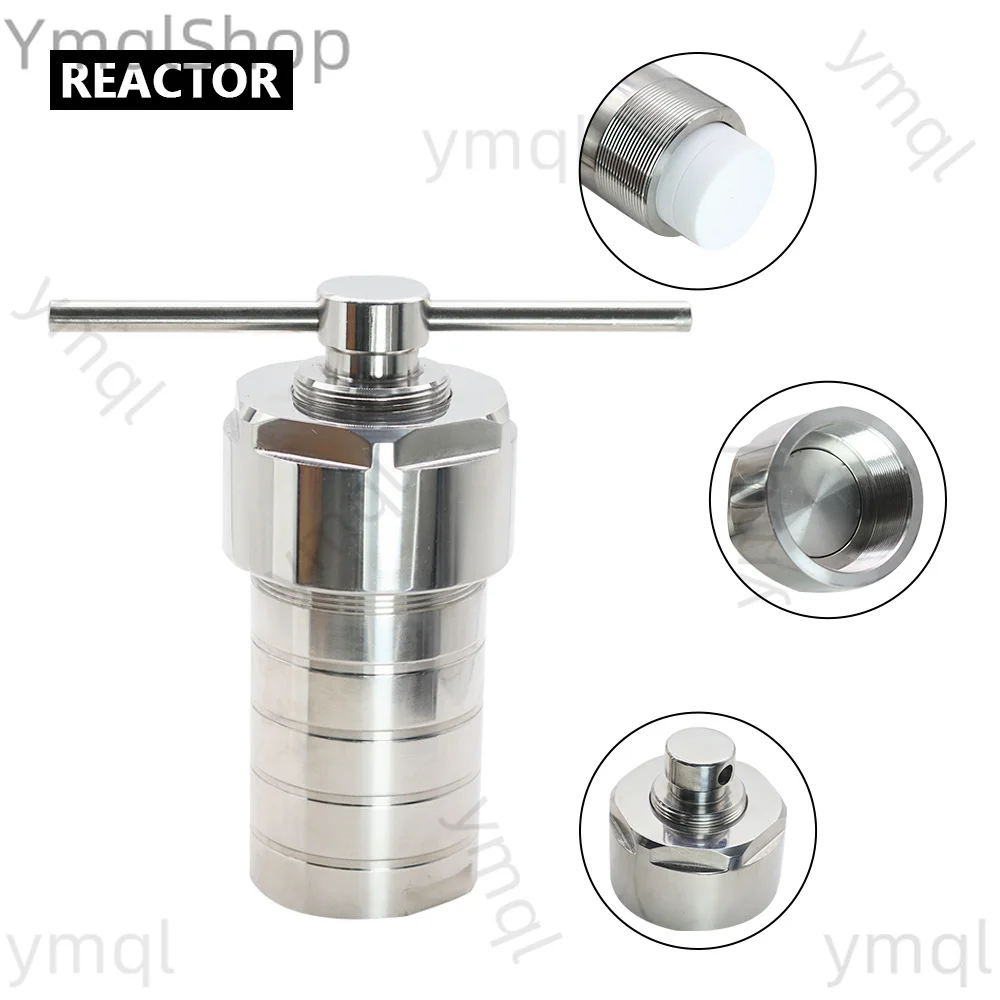 Hydrothermal Autoclave Reactor Vessel Kettle with PTFE Chamber Hydrothermal Synthesis 25ml