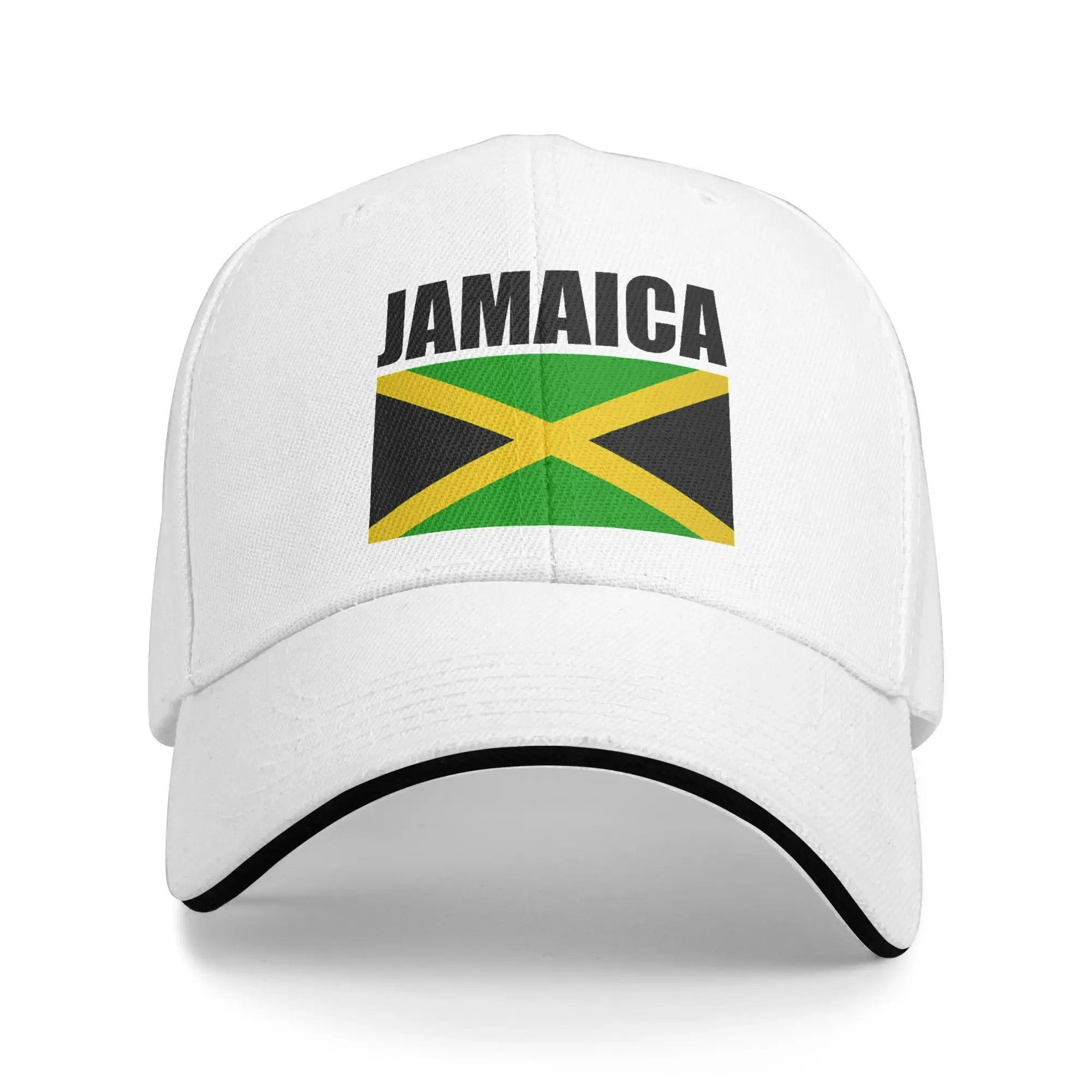 Summer Jamaican Flag Love Jamaica Baseball Cap Outdoor Gym Stylish Print Sun Trucker Hat Men Adult Sun-Proof Snapback Cap