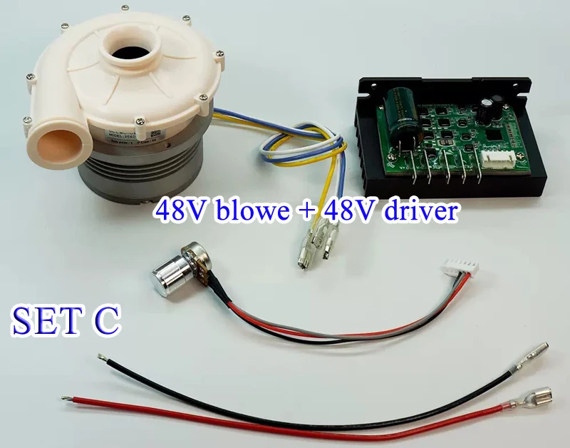 Imagem -04 - sem Escova Impermeável Resistente à Corrosão Non-hall Air Blower Ventilador de ar de Alta Temperatura 24v 48v 220v 560w 23kpa 1550l Min 60000rpm