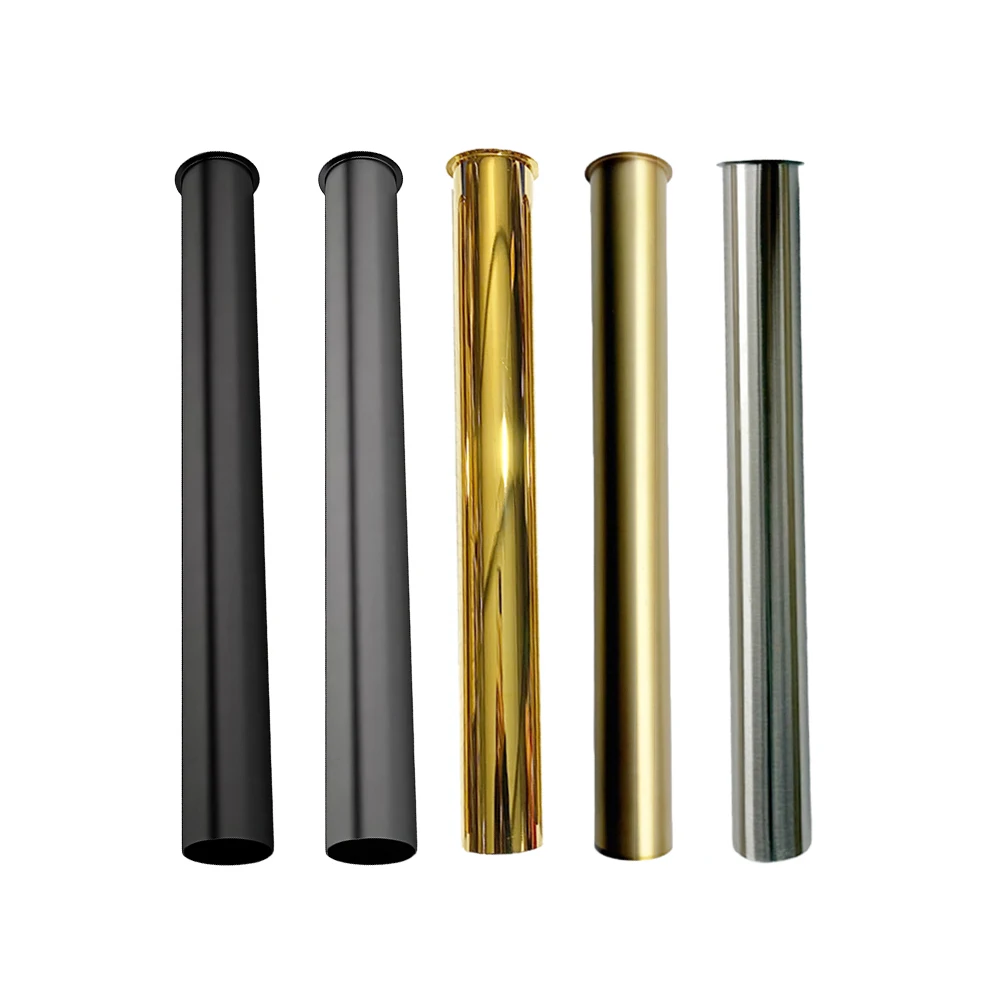5 Colors Custom Basin Pipe 300mm Extension Tube Bathroom Sink Bottle Trap Drainpipe Sink Pop Up Drain Extension Washbasin Pipe