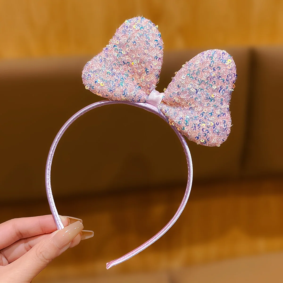 1 헤어 액세서리로 데일리하게 사용하기 좋은 한국식 입체적인 큰 리본 머리띠