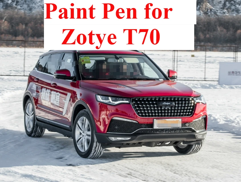 

Ручка для ретуши автомобиля для Zotye T700, фиксатор белой краски, коричневый Анкара, белый агат, красный, ремонт царапин на кузове автомобиля, специальный спрей