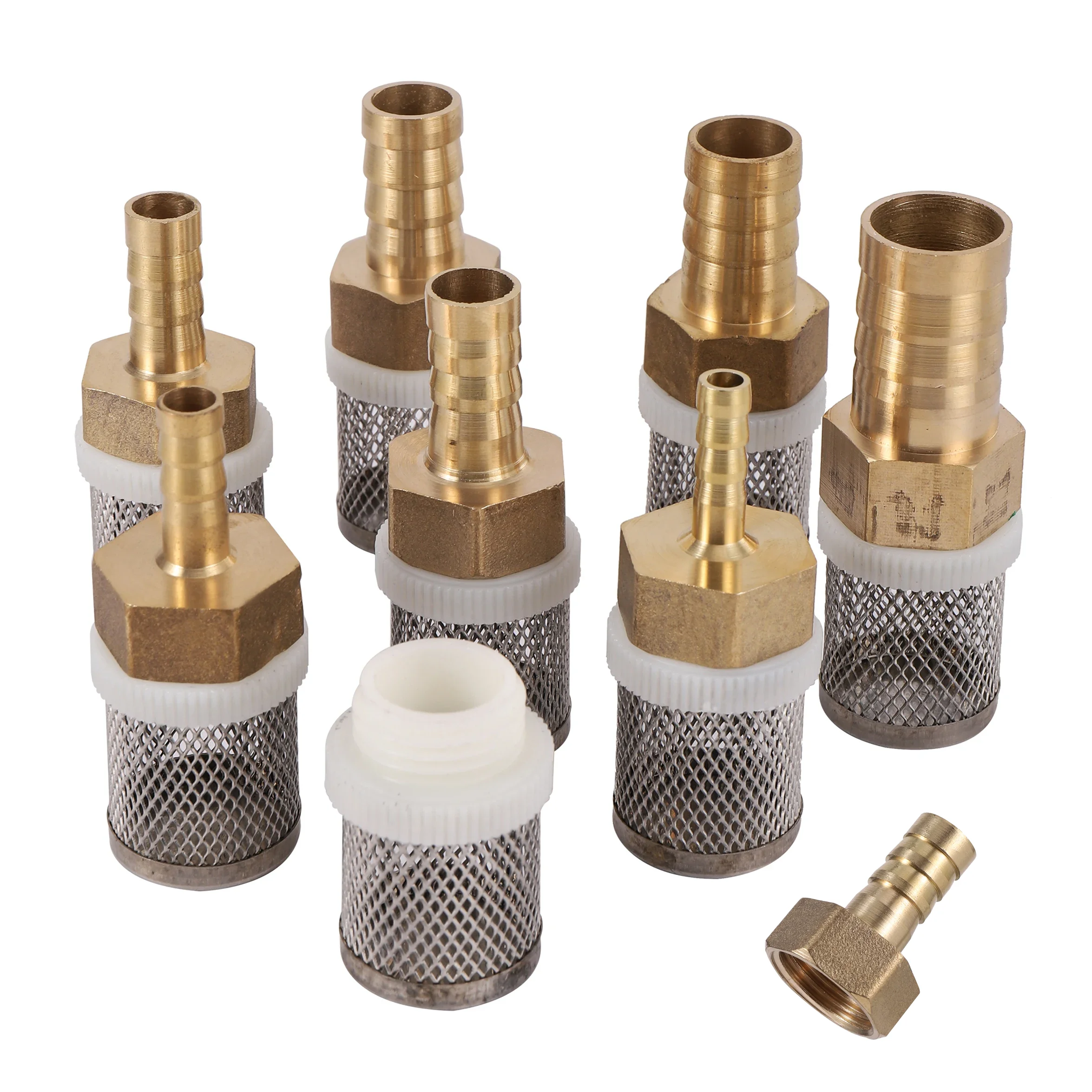 2PCS 6-19mm Stainless Steel Mesh Filter 1/2