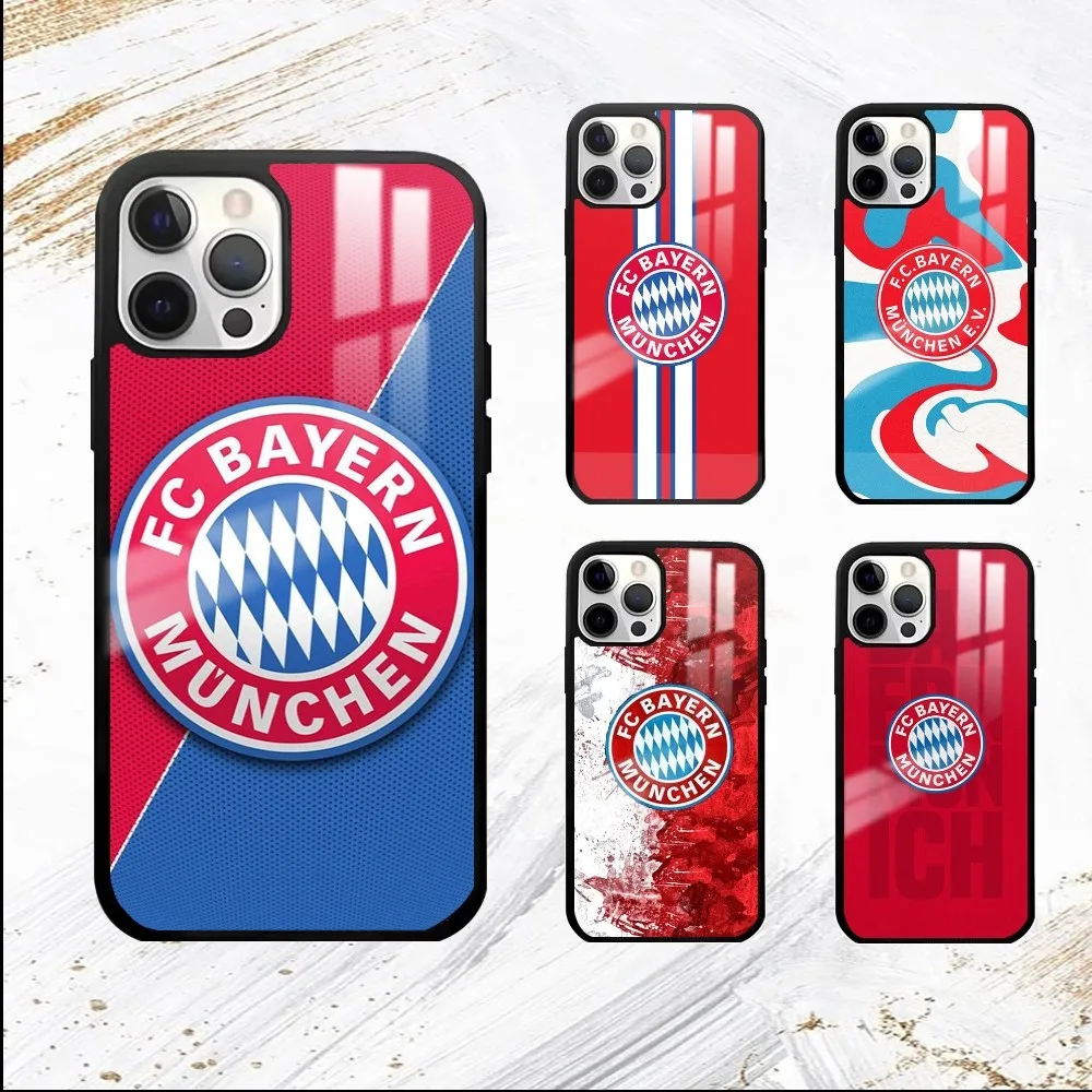 B-Bayern & Munich Phone Case For iPhone 16 15 14 13 12 11 Pro Max Plus Mini PC Mirror Fashion phone case