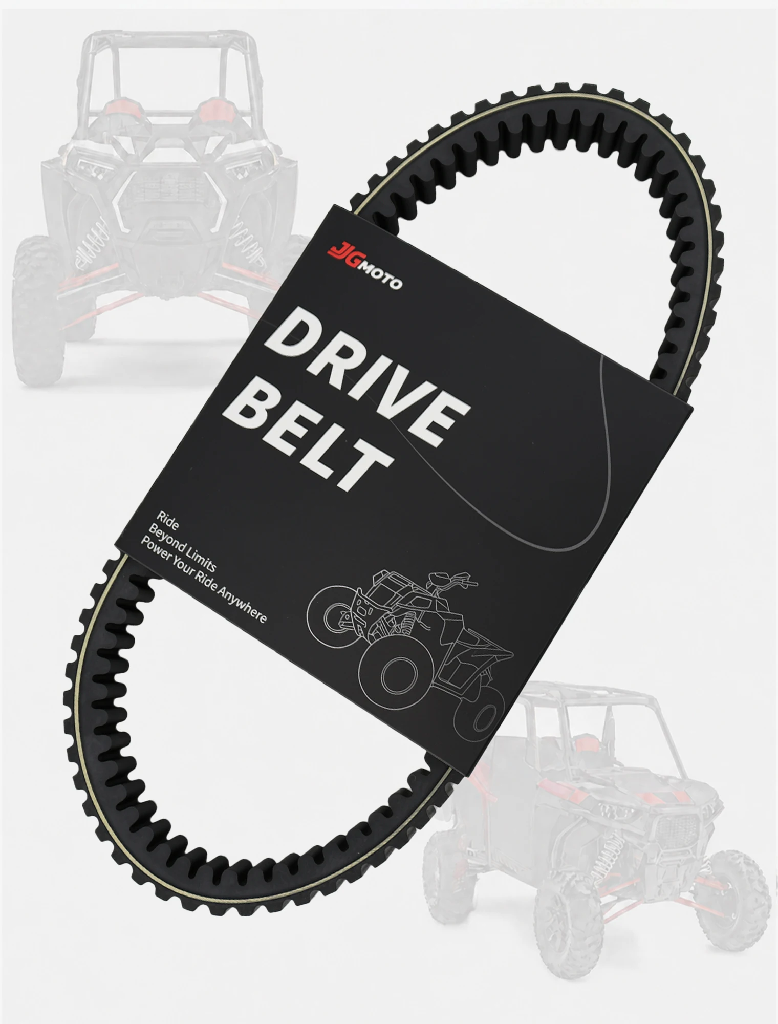 59011-0003 Heavy Duty Drive Belt for Kawasaki Brute Force 650 750 2005-2020 / for KFX700 2004-2009 / for Prairie 360 650 700