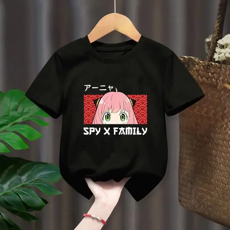 

Spy X Family Cartoon Graphic Print T Shirt Japanese Anime Harajuku T Shirt Fashion Casual Short Sleeve T Shirt Women