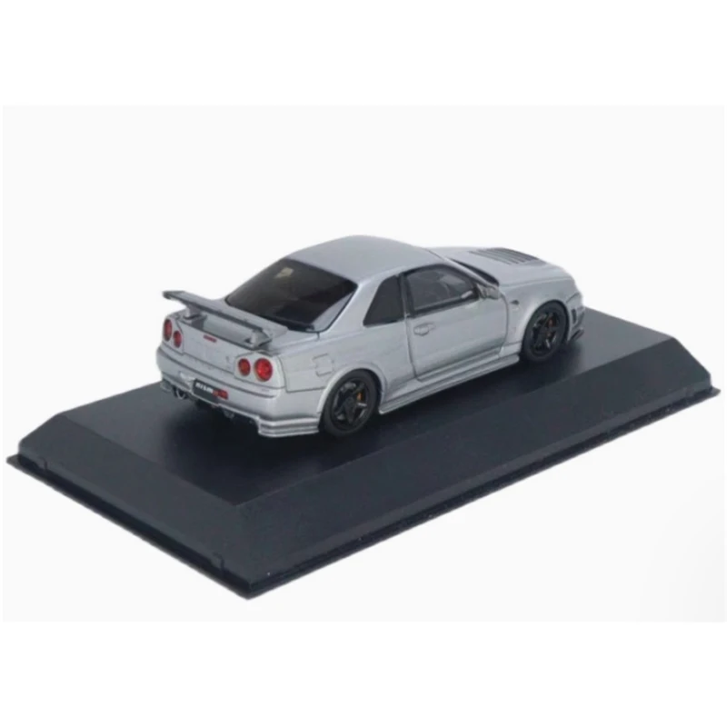 Kyosho-Nissan Skyline GT-R R34 Modelo de carro de resina, lembrança requintada, coleção clássica, Display Gift, 1:43