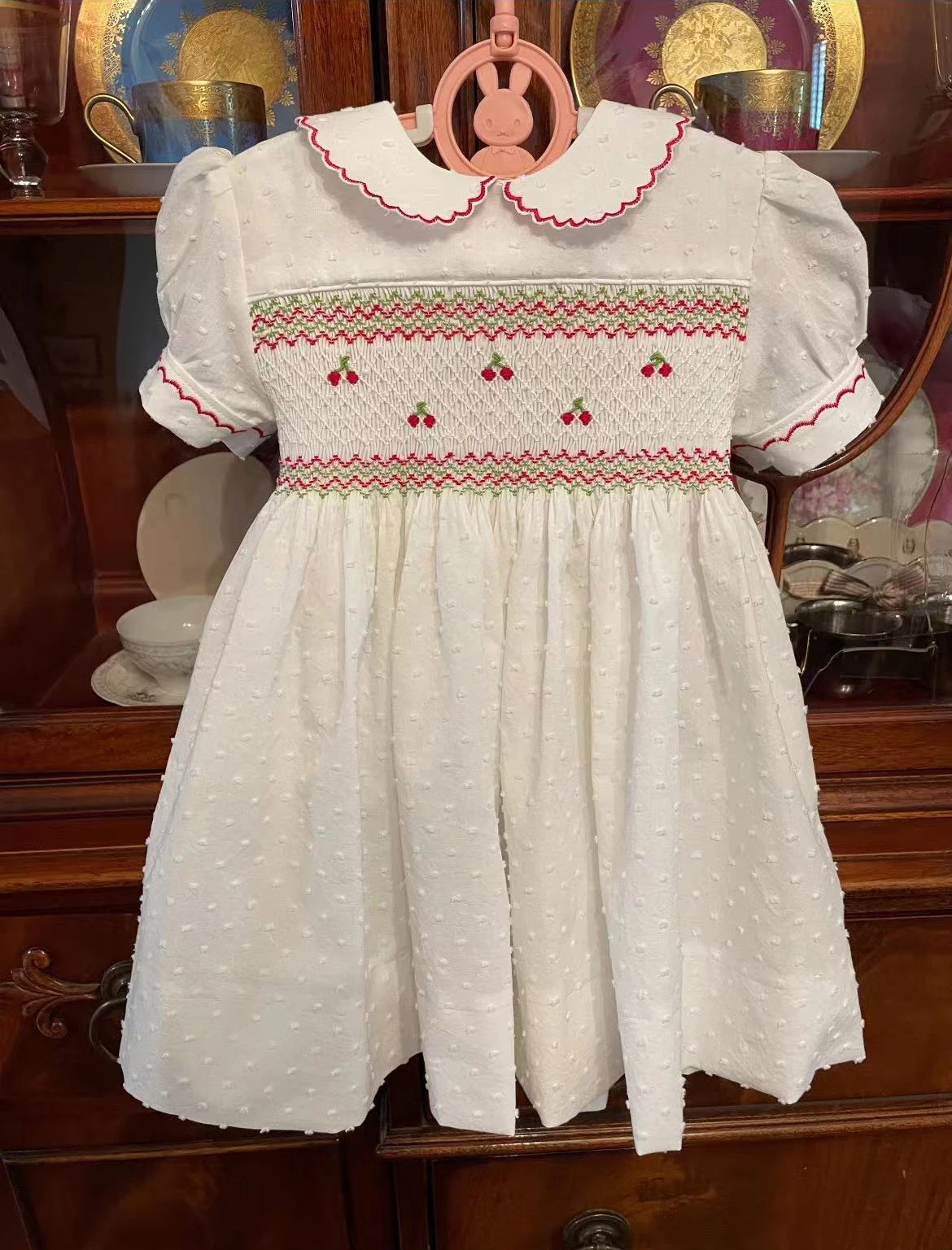 

0-12Y Baby Girl Summer Handmade Embroidery Vintage Princess Dress for Birthday Photography Holiday Eid A250