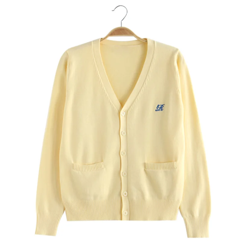 Maglione accogliente alla moda Cardigan originale JK Giacca maglione Uniforme da donna Uniforme scolastica Maglione lavorato a maglia a maniche lunghe Cardigan Top