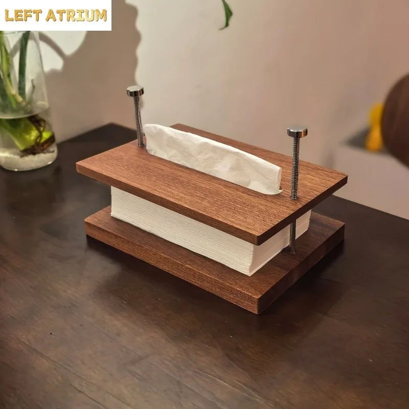 Submerged Tissue Box Ebony Paper Box Napkin Boxes Tissue Holder Tissues Organizer Desktop Floating Napkin Holder Storage Rack