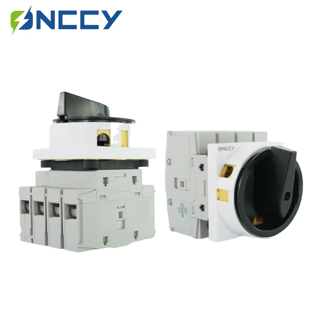 ONCCY 4P EAS80 AC Isolation Switch, AC lsolator Panel Mounting 80A Rotating Handle with Lock, Disconnector Switch