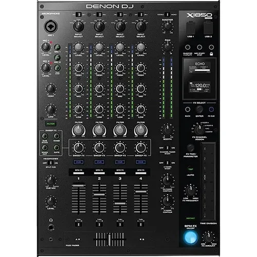 Authentic Denon DJ X1850 PRIME Professional 4-Channel DJ Club Mixer With Smart Hub