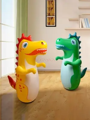 Dinosaurier aufblasbare Tumbler Ballon Baby Spielzeug Kunststoff Cartoon Boxen Tumbler Kinder Puzzle Spielzeug