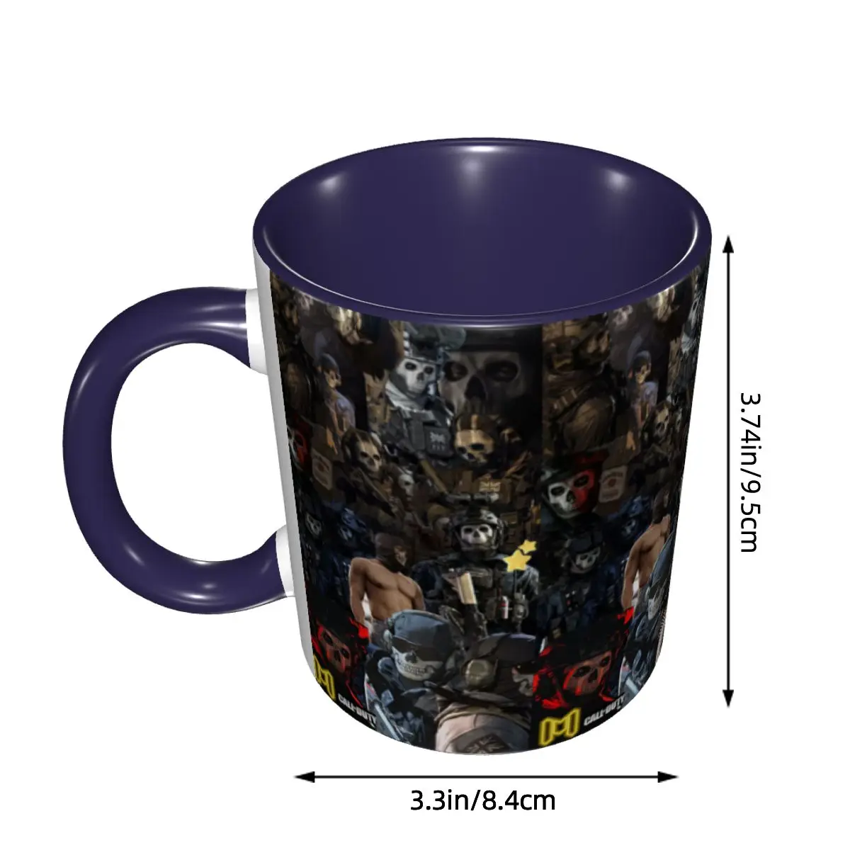 Simon Ghost Riley Mug Funny Ceramic Coffee Cups Tea Mugs Milk Cup Drinkware Gifts for Friends