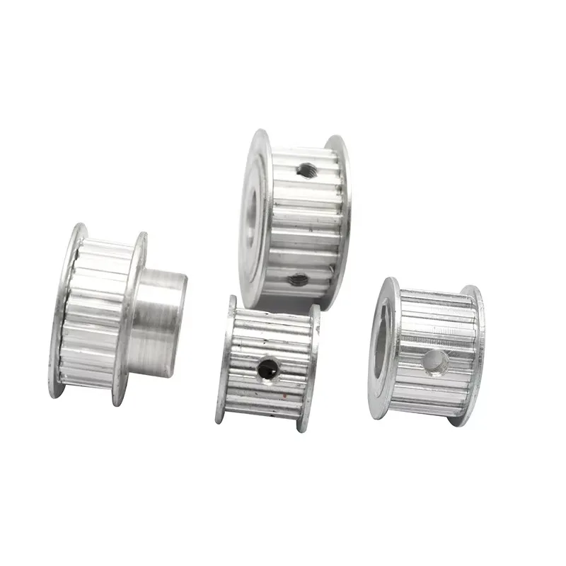 High Performance Industrial Silver Synchronous Pulley Assembly Stainless Steel CNC Machining Broaching Set