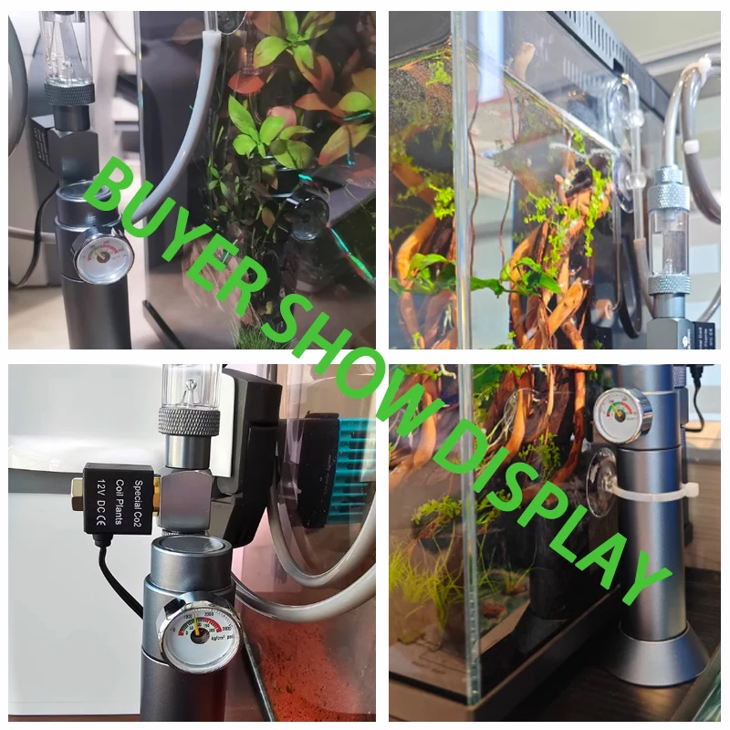 DIY Aquarium CO2-Regler Magnetventil Blasenzähler CO2 Kleine Gasflasche 3-8UNF Fischbecken CO2-Druckminderventil – Detail 11